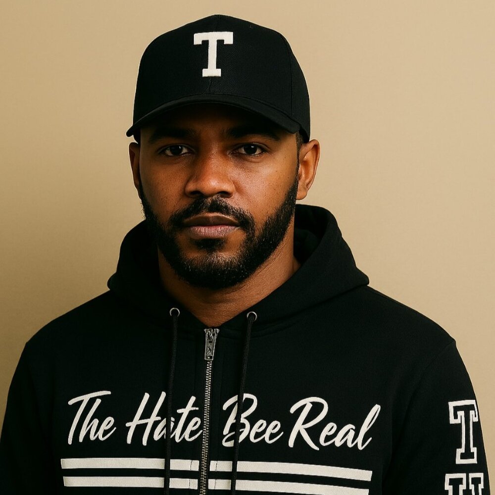 Bee-Line Black and White Hoodie